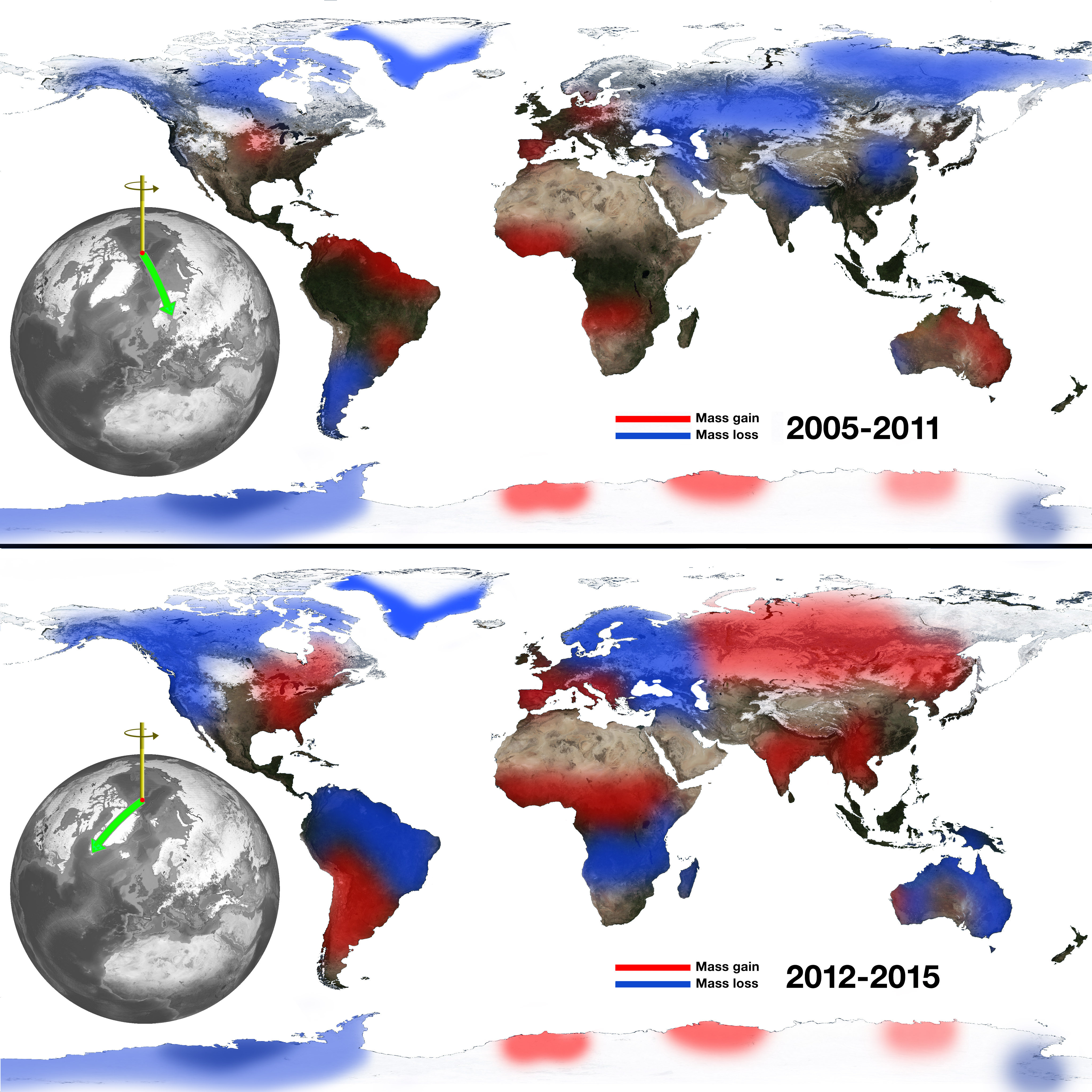 NASA Study Solves Two Mysteries About Wobbling Earth – GRACE-FO