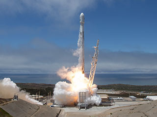 GRACE-FO Launch, Sky and Sea