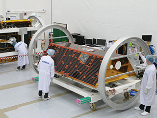 GRACE-FO Satellites During Testing